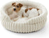 Medium Dog Bed, Washable Cute Pet Bed, Super Soft Corduroy Round Cat Bed with Anti-Slip Bottom, 26&