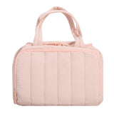 2026 New Quilted Insulated Lunch Bag, Large Capacity Handheld Meal Tote, Portable Thermal Cooler Bento Box Carrier for Office Workers & Students(Pink)