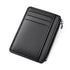 7 Slots + Zipper Compartment Top Grain Leather Card Wallet | Hidden Large Capacity ID License Cash Coin Purse for Aussie Everyday Use