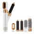 5 in 1 Hot Air Brush Hair Styler Set, Multi Interchangeable Attachments Hair Dryer Brush, Straightener Curler Volumizer Comb, Ionic Blow Dryer Styling Tool for All Hair Types（White））