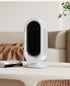Desktop Vertical Space Heater with Remote Control, Fast Heating PTC Electric Fan Heater, Portable Mini Winter Electric Space Heater for Bedroom Office Home Indoor Heating（White）