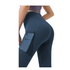 Hod Health & Home High Waist Tummy Control Yoga Leggings With Pocket For Women - Blue - L