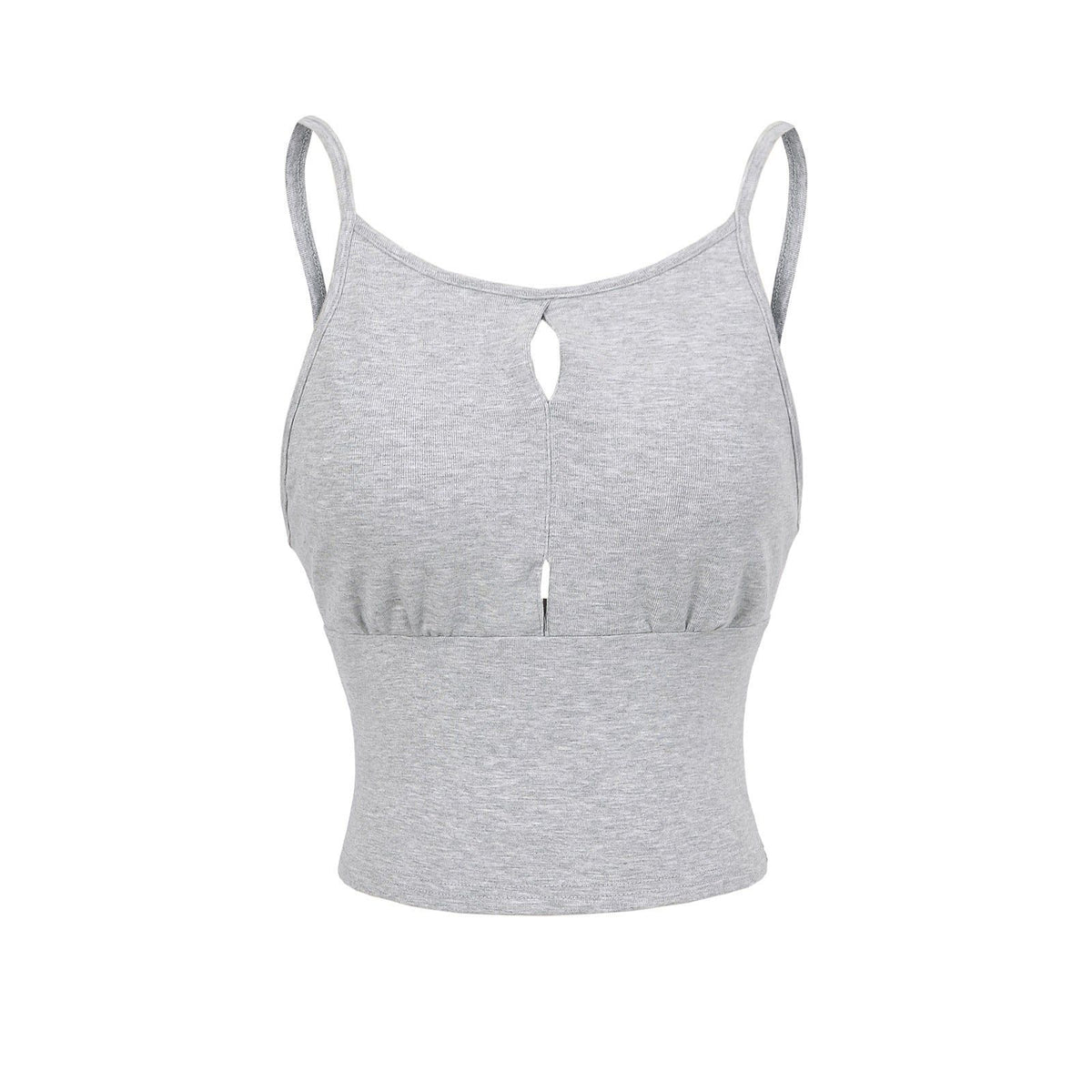 House Of Dasein Hollow Vest Lingerie For Women - Flower Gray - M