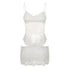 House Of Dasein Sexy Transparent Lace Mesh Fitted Strapless Dress Women&