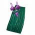 House Of Dasein Cute Girl Sweet And Sexy Beaded Chain Strap Forked Long Skirt Separated Lingerie Set - Violet - Xl