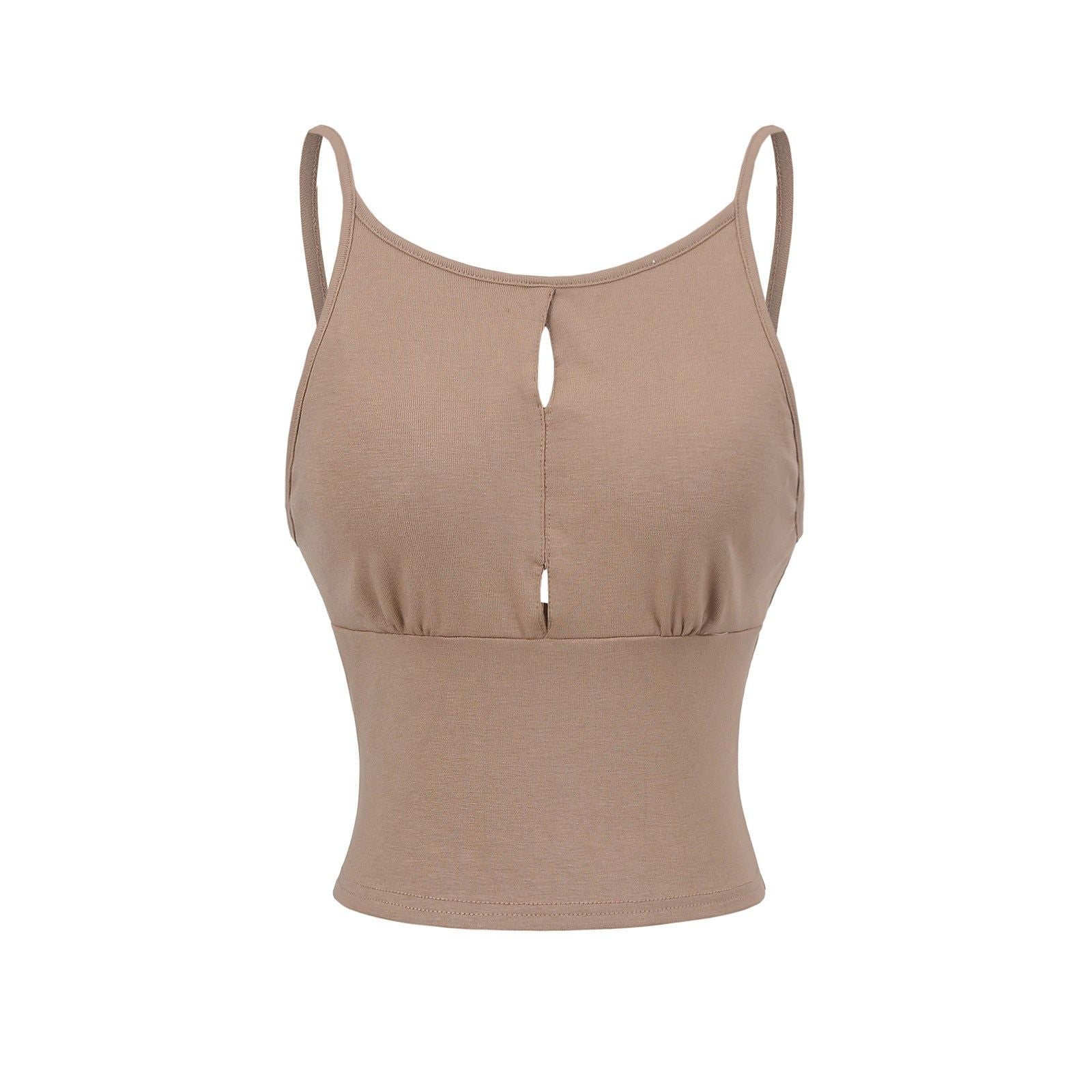 House Of Dasein Hollow Vest Lingerie For Women - Khaki - M