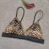 House Of Dasein Triangle Cup Bra Summer Thin Strap Satin Wire Free Bustier Large Chest Minimizer Sexy Lingerie - Leopard Print - Xl