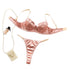 House Of Dasein Sexy Satin Lingerie Set For Women Thin And Comfortable With Gathering Supportive Design Prevents Sagging French Style Bra - Champagne - M
