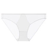 House Of Dasein Sexy Women's Underwear French Ultra-Thin Seamless Plus Size Panties With Cotton Crotch Lifting Low Waist Triangle Briefs - White - Xxl