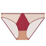 House Of Dasein Sexy Women's Underwear French Ultra-Thin Seamless Plus Size Panties With Cotton Crotch Lifting Low Waist Triangle Briefs - Red - Xl