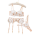 House Of Dasein Sexy Sheer Lace Embroidered Hollow-Out Shapewear Erotic Lingerie Garter Belt Three-Piece Set - White - S