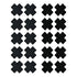 10 Pack Disposable X Plus Sign Cross Self Adhesive Satin Nipple Cover Pasties Stickers Black - Black
