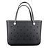 Waterproof Hexagon Mesh Beach Bag - Large Capacity Travel Storage Tote for Swimwear Towel Sunglasses - Black Large 48x34x24cm