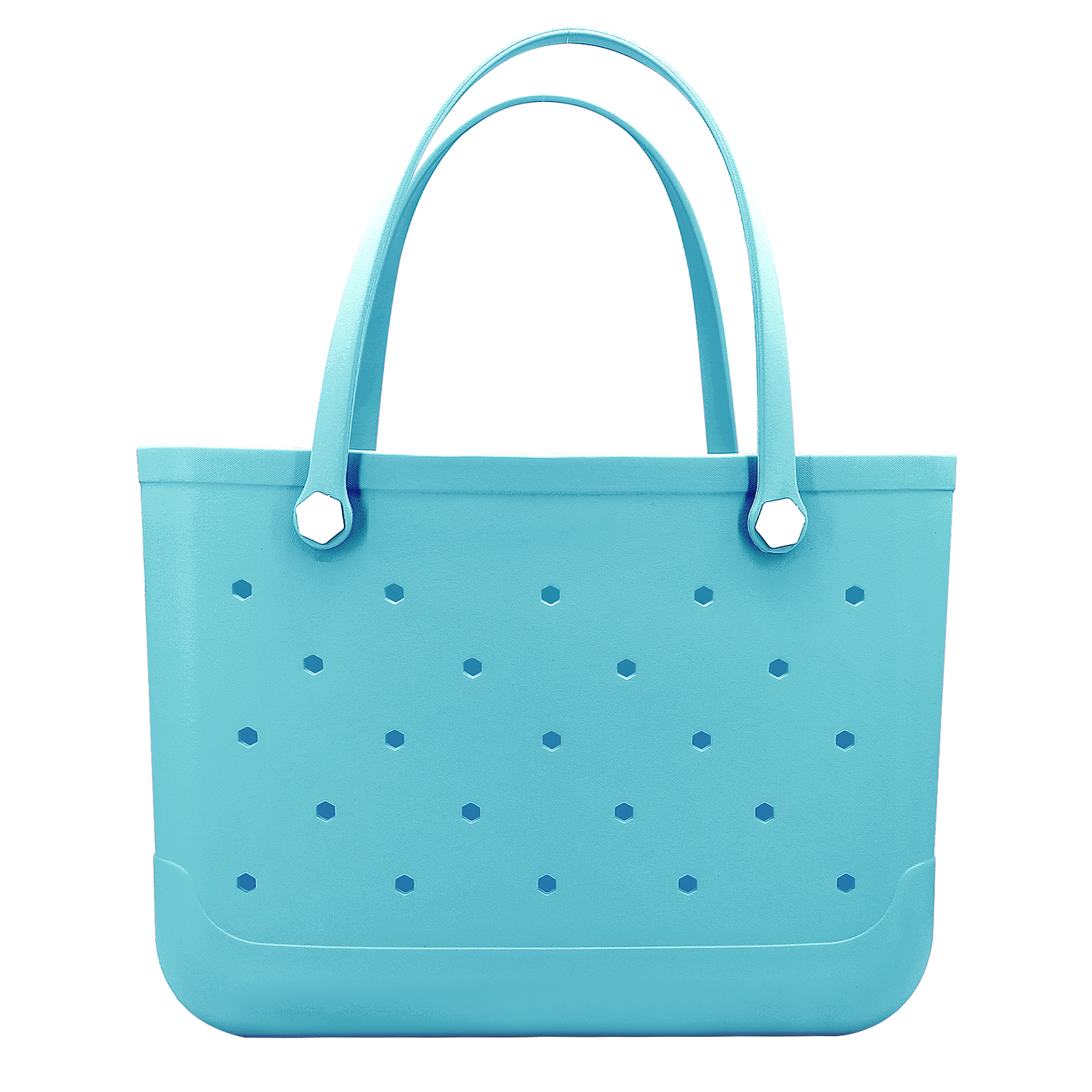 Waterproof Hexagon Mesh Beach Bag - Large Capacity Travel Storage Tote for Swimwear Towel Sunglasses - Light Blue Large 48x34x24cm