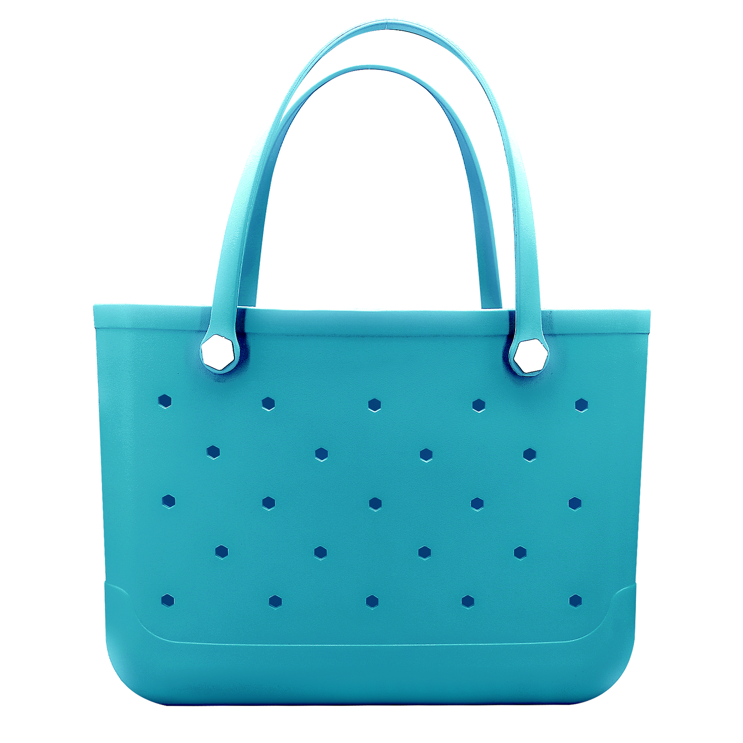 Waterproof Hexagon Mesh Beach Bag - Large Capacity Travel Storage Tote for Swimwear Towel Sunglasses - Lake Blue Large 48x34x24cm