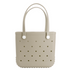 Waterproof Hexagon Mesh Beach Bag - Large Capacity Travel Storage Tote for Swimwear Towel Sunglasses - Apricot Medium 37x32x13cm