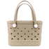 Waterproof Hexagon Mesh Beach Bag - Large Capacity Travel Storage Tote for Swimwear Towel Sunglasses - Apricot Small 28x21x11cm