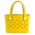 Waterproof Hexagon Mesh Beach Bag - Large Capacity Travel Storage Tote for Swimwear Towel Sunglasses - Yellow Small 28x21x11cm