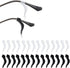 14 Pairs Ear Hook Glasses Strap Eyeglasses Grip Silicone Eyeglass Holder Anti-Slip Hooks Safety Eyewear Retainer for Sunglasses Temple Tips Sleeve Retainers 