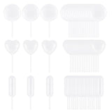 60 Piece Cupcake Pipettes - Plastic Squeeze for Strawberries, Chocolate, Ice Cream & Dessert 