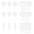 60 Piece Cupcake Pipettes - Plastic Squeeze for Strawberries, Chocolate, Ice Cream & Dessert 