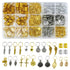 220Pcs Hair Beads Jewelry Braid Accessories Clips Dreadlocks Braiding Cuffs Metal Coils Rings Women Butterfly Gold Jewels Pendants Charms Decoration 