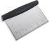 Plastic Bread Scraper Dough Cutter with Measuring Scale Multipurpose Bench Kitchen Tool Pastry for Cake Baking Food Pizza Stainless Steel and Chopper Knife (Black) 