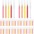 75 Pieces Braces Brush for Tooth Dental Flossing Toothpick Interdental Cleaning Oral Tool Hygiene Bendable Flosser Head Cleaner 5 Colors Floss 