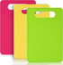 Plastic Cutting Board Set, 3 Pack Small Chopping Boards for Kitchen, BPA-Free, Dishwasher Safe, Color Coded Pads Meat Vegetable Fruit, Easy Grip Handle, Non-Slip, Space Saving  11.4"L x 7.5"W 0.08"Th