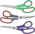 3 Pack Scissors Set, 8.3" Heavy Duty Scissors with 25 mm Thickness Sharp Blades & Ergonomic Soft-Grip Handles, All Purpose Scissors for Office, School, Kitchen, Crafts, Sewing, Right/Left Hand Use