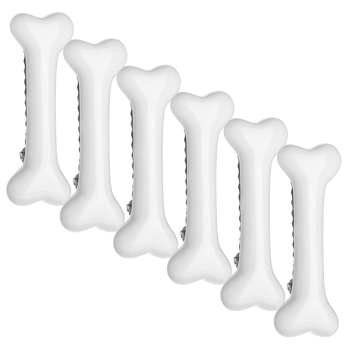 6 PCS Bone Clips, Cute Dog Bone Hair Clip Halloween White Hairpins Side Hairs Accessories for Women Girls Christmas Cosplay Costume Party Daily Wear, Holiday Celebrations
