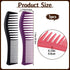 5 Pcs Comb Set Wide Tooth Combs for Hair Styling Detangling Double Sided Wide And Fine Tooth Comb All Purpose Hairstyle Shower Combs for Women Men Thin Thick Straight Hair (5 Colors)