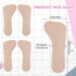 2 Pairs High Heel Comfort Pads, Invisible Self-Adhesive Cushion Insoles Arch Support Weight Shifting Shoe Inserts for Women Comfort Insoles Shoe Pads for Sandals Flats Pump Dress Shoes Boots (Beige)