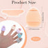 50 Pcs Mini Makeup Sponge Set Mini Finger Puff Puff Reusable Soft Microfiber Small Foundation Cosmetic Finger Soft Puffs Setting for Women for Under Eye Concealer Repair Cream