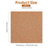 Xindojuz 16 PCS Cork Backing for Coasters, Self-Adhesive Cork Sheet Bulk, Mini Wall Board Corks on Tiles Bottom for Thin Drink Coasters Cup Mats DIY Crafts Making Decorations (4x4 Inches)