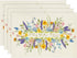 Bloom Flowers Tulip Spring Placemats Set of 4, 12x18 Inch Seasonal Table Mats for Party Kitchen Dining Decoration