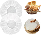 Reusable Bowl Covers for Bread Proofing 2pcs Eva Plastic Bowl Cover Stretch Elastic Food Storage Wrap Shower Caps Sourdough Rising Basket Dough Bread Baking Supplies Making Tools Accessories