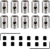 Pin Locking Backs Pin Locks Backs Locking Pinbacking Pinback Clasp for Insignia Name Tag Landyards Badge (10pcs, Allen Wrench Included)