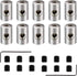 Pin Locking Backs Pin Locks Backs Locking Pinbacking Pinback Clasp for Insignia Name Tag Landyards Badge (10pcs, Allen Wrench Included)