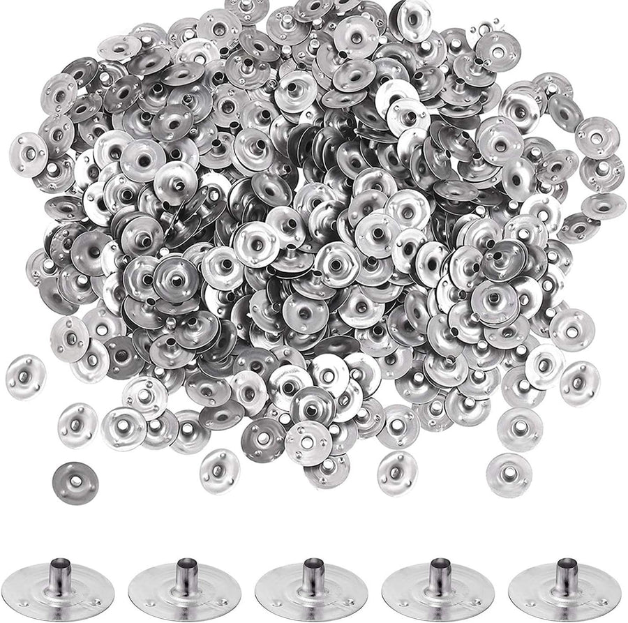 Candle Wick Base 100pcs Candle Wick Cilps Sustainer Tabs for DIY and Making (12.5mm/ 0.5inch)