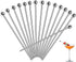 30 Pcs Cocktail Picks, Appetizer Skewers Stainless Steel, Cocktail Skewers Cleanable and Reusable, Toothpicks for Food and Drinks, Bar Party, Barbeque Snacks, Sandwiches, and Fruit (4.2Inch)