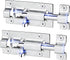 2 Pack Barrel Bolt Latch, 3 Inches Slide Latch Lock, Thickened Stainless Steel Sliding Locks for Door, Brushed Finish Sliding Bolt Lock Latches with 12PCS Screws