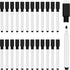 25Pcs Black Magnetic Dry Erase Markers with Eraser Cap, White Board Mini Dry erase Markers Bulk, Fine Point Tip Student White Board Markers for Teachers Office School Supplies