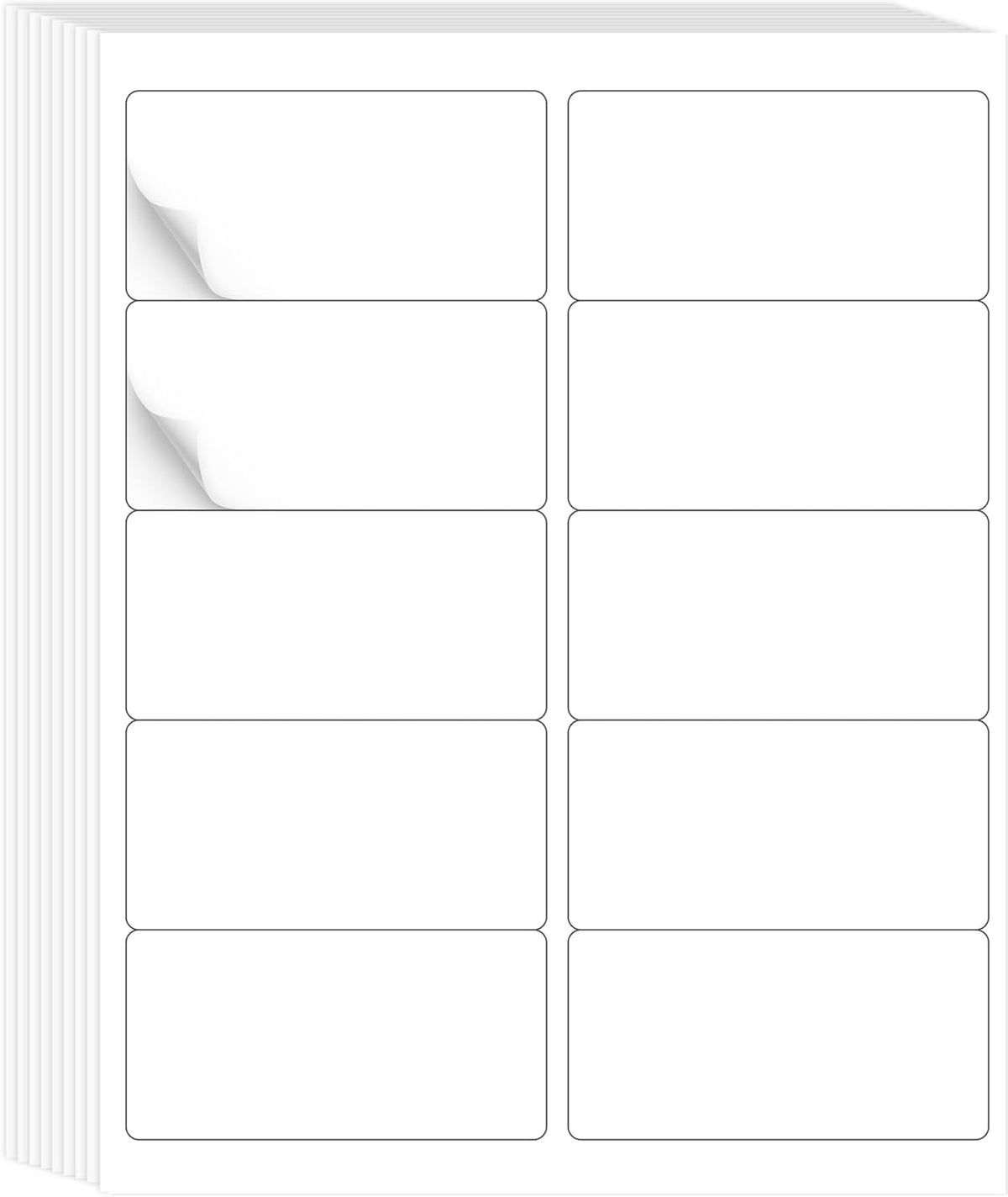 30 Sheets 10 per Page Label Papers, 2 x 4 in Shipping Address Mailing Labels, Printable White Sticker Labels for Inkjet & Laser Printer - Matte