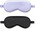2Pack Silk Sleep Mask, Eye Mask for Sleeping,Elastic Blackout Eye Mask & Blindfold for Full Night&