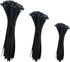 150 PCS Cable Zip Ties Heavy Duty, Self-Locking Nylon Cable Straps 4+8+12 Inch, Durable Auto-Locking Cord Wraps (Black)