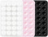 3 PCS Double Sided Phone Suction Pad,Sticky Phone Case for Wall ands-Free Fidget Toy Mirror Shower,Suction Cup Holder for Car Mobile Power Supplies (Black White Pink)