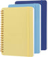 3 PCS Small Spiral Notebook 5x7, Notebooks for Note Taking, Blue Color Scheme Spiral Journal Notebook, Work Notebook Small Notebooks 5x7 with Strap, Cute Notebooks for Women 70 Sheets/Note Books
