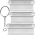 Key Chain Rings Keychain Rings, 60pcs Key Ring Metal Keychain Split Key Rings Bulk, Keyring 25mm with 26mm Key Chains and 60pcs Open Jump Ring for Craft Key Ring