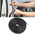 Car Door Edge Guards, 16Ft Rubber Seal Car Door Edge Trim, U Shape Door Edge Protector Guard, Aluminum Weather Proofing Automotive Door Edge Molding Protection for Most Car (Black)